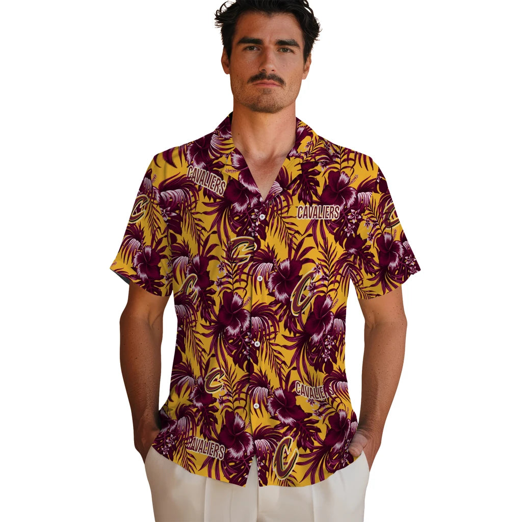 Cleveland Cavaliers Hawaiian Shirt - Hibiscus Exotic | Hula Hawaiian Shirts