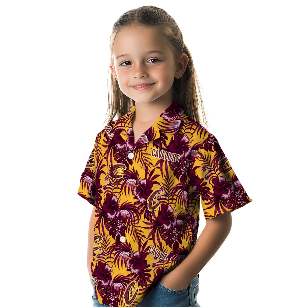 Cleveland Cavaliers Hawaiian Shirt - Hibiscus Exotic | Hula Hawaiian Shirts