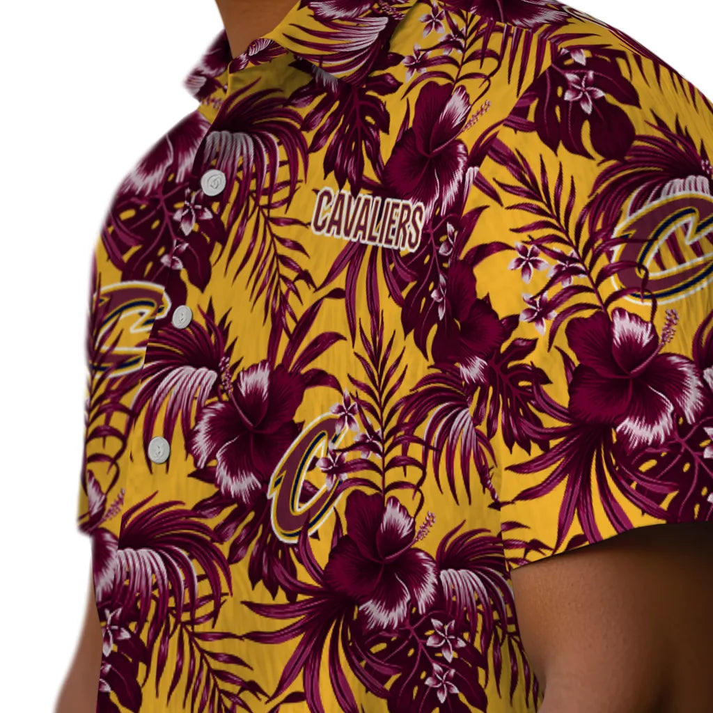 Cleveland Cavaliers Hawaiian Shirt - Hibiscus Exotic | Hula Hawaiian Shirts