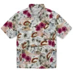 Cleveland Cavaliers Hawaiian Shirt - Hibiscus Seaside | Hula Hawaiian Shirts