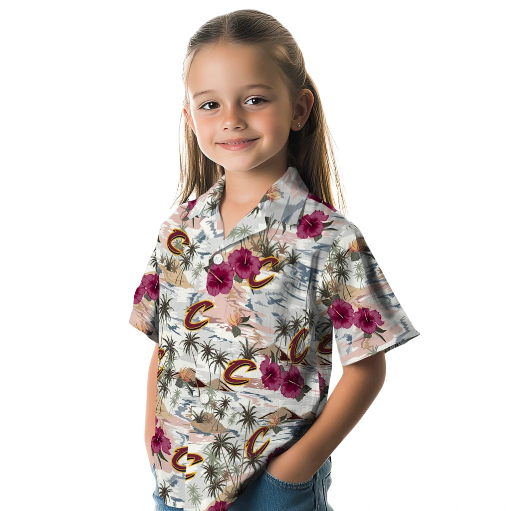 Cleveland Cavaliers Hawaiian Shirt - Hibiscus Seaside | Hula Hawaiian Shirts