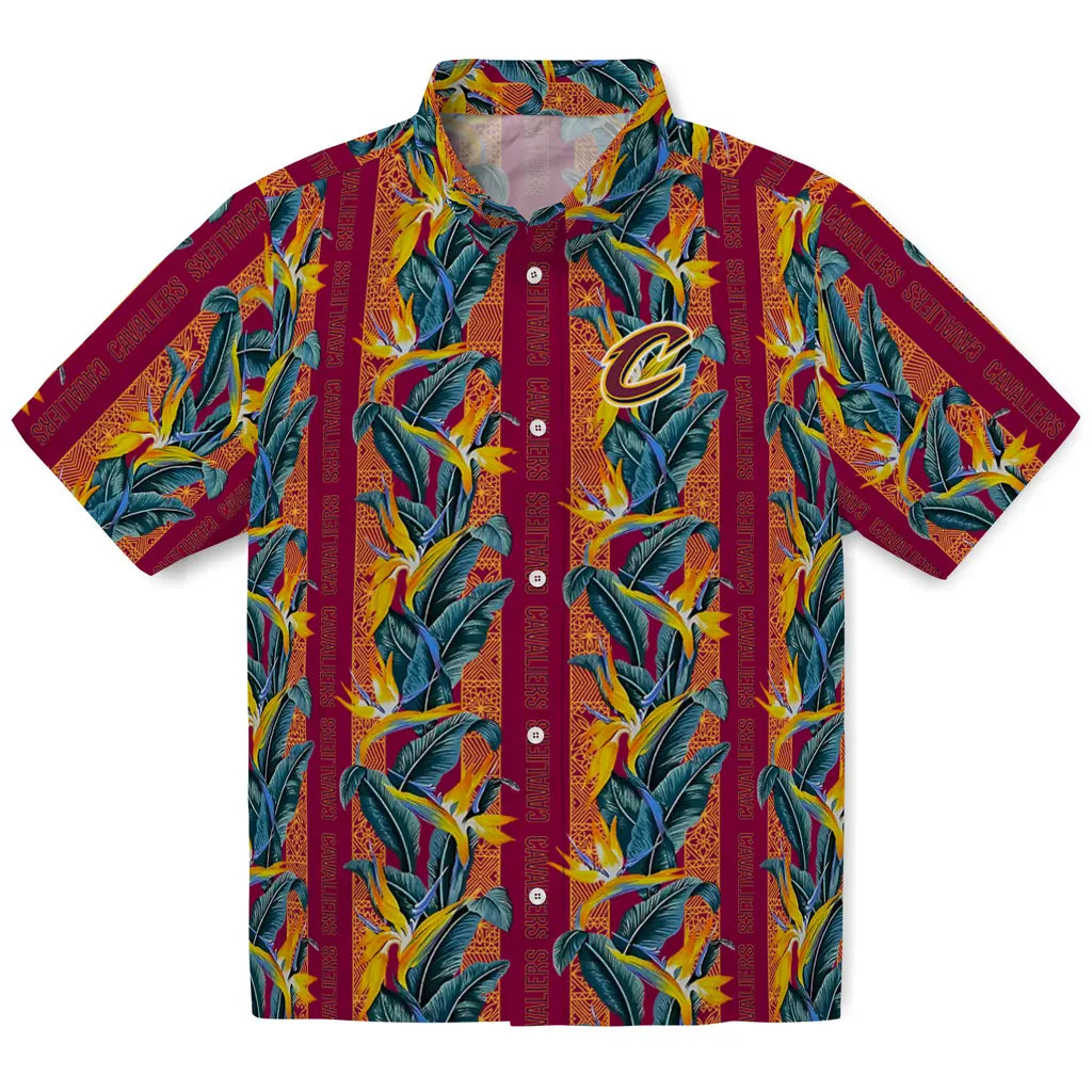 Cleveland Cavaliers Hawaiian Shirt - Paradise Vines | Hula Hawaiian Shirts
