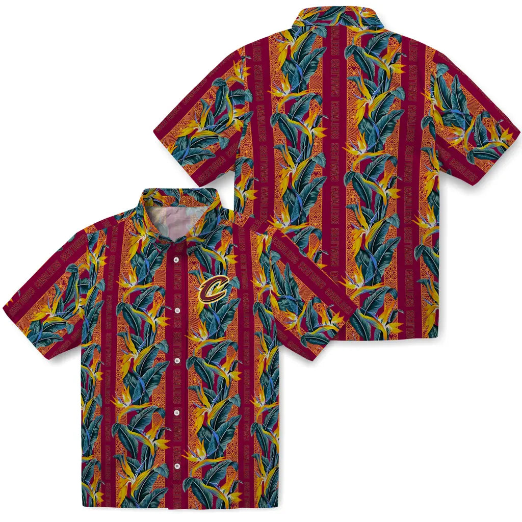 Cleveland Cavaliers Hawaiian Shirt - Paradise Vines | Hula Hawaiian Shirts