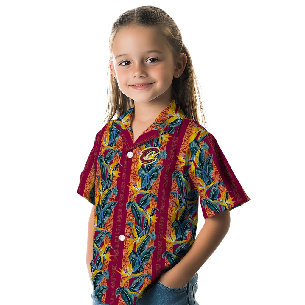 Cleveland Cavaliers Hawaiian Shirt - Paradise Vines | Hula Hawaiian Shirts