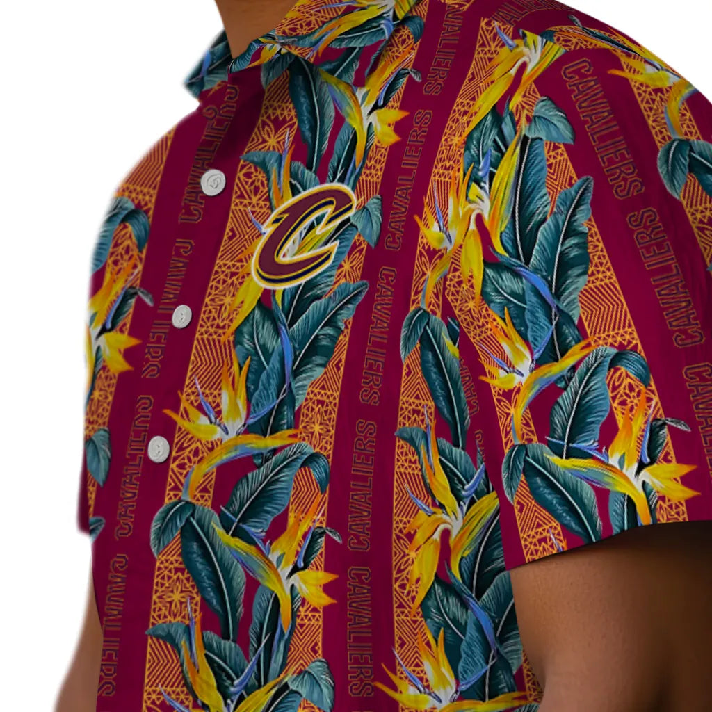 Cleveland Cavaliers Hawaiian Shirt - Paradise Vines | Hula Hawaiian Shirts