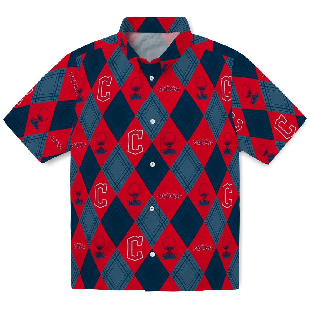 Cleveland Guardians Hawaiian Shirt - Golfing Plaid | Hula Hawaiian Shirts