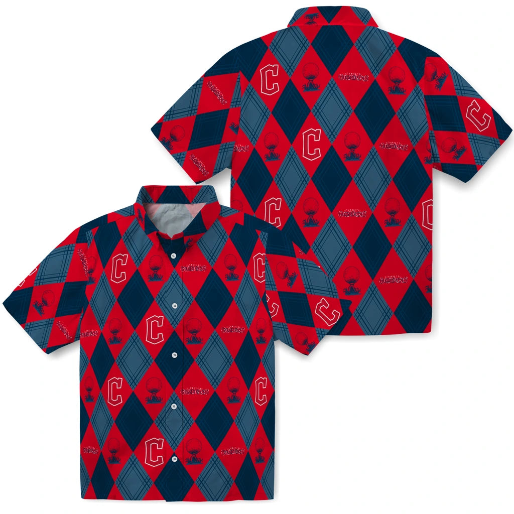 Cleveland Guardians Hawaiian Shirt - Golfing Plaid | Hula Hawaiian Shirts