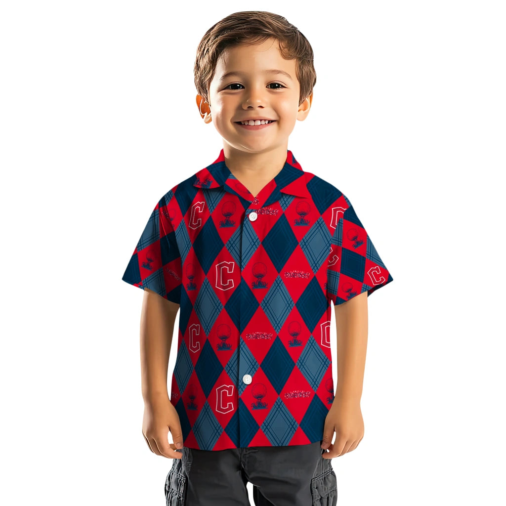 Cleveland Guardians Hawaiian Shirt - Golfing Plaid | Hula Hawaiian Shirts