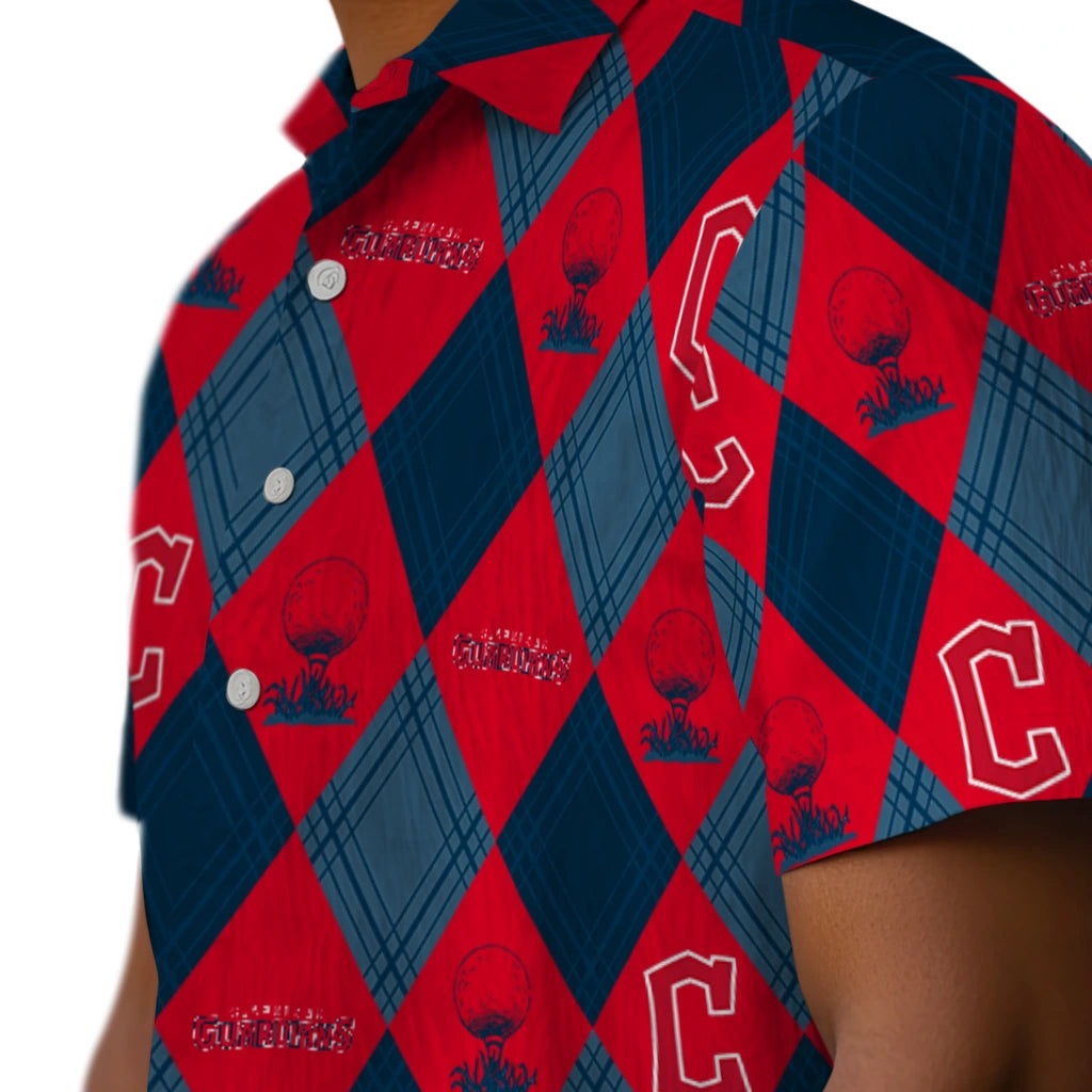 Cleveland Guardians Hawaiian Shirt - Golfing Plaid | Hula Hawaiian Shirts