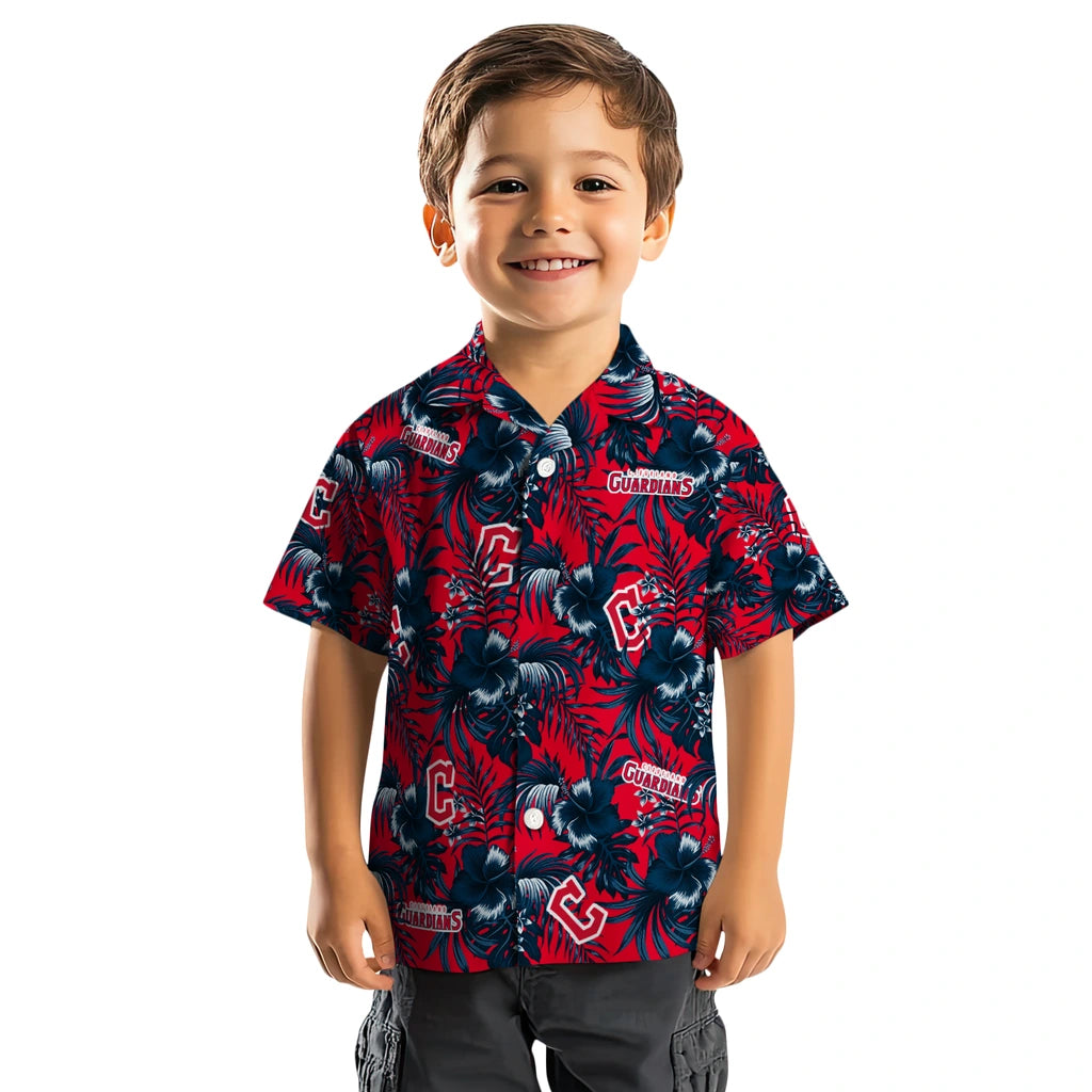 Cleveland Guardians Hawaiian Shirt - Hibiscus Exotic | Hula Hawaiian Shirts