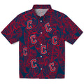 Cleveland Guardians Hawaiian Shirt - Leaf Outline | Hula Hawaiian Shirts
