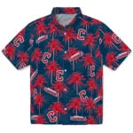 Cleveland Guardians Hawaiian Shirt - Palm Tree Motif | Hula Hawaiian Shirts