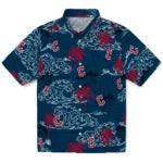 Cleveland Guardians Hawaiian Shirt - Wave Palm | Hula Hawaiian Shirts