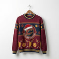 Cleveland Cavaliers Ugly Christmas Sweater – Shield & Sword Holiday Knit Wine & Gold Edition - LeagueLockerGear