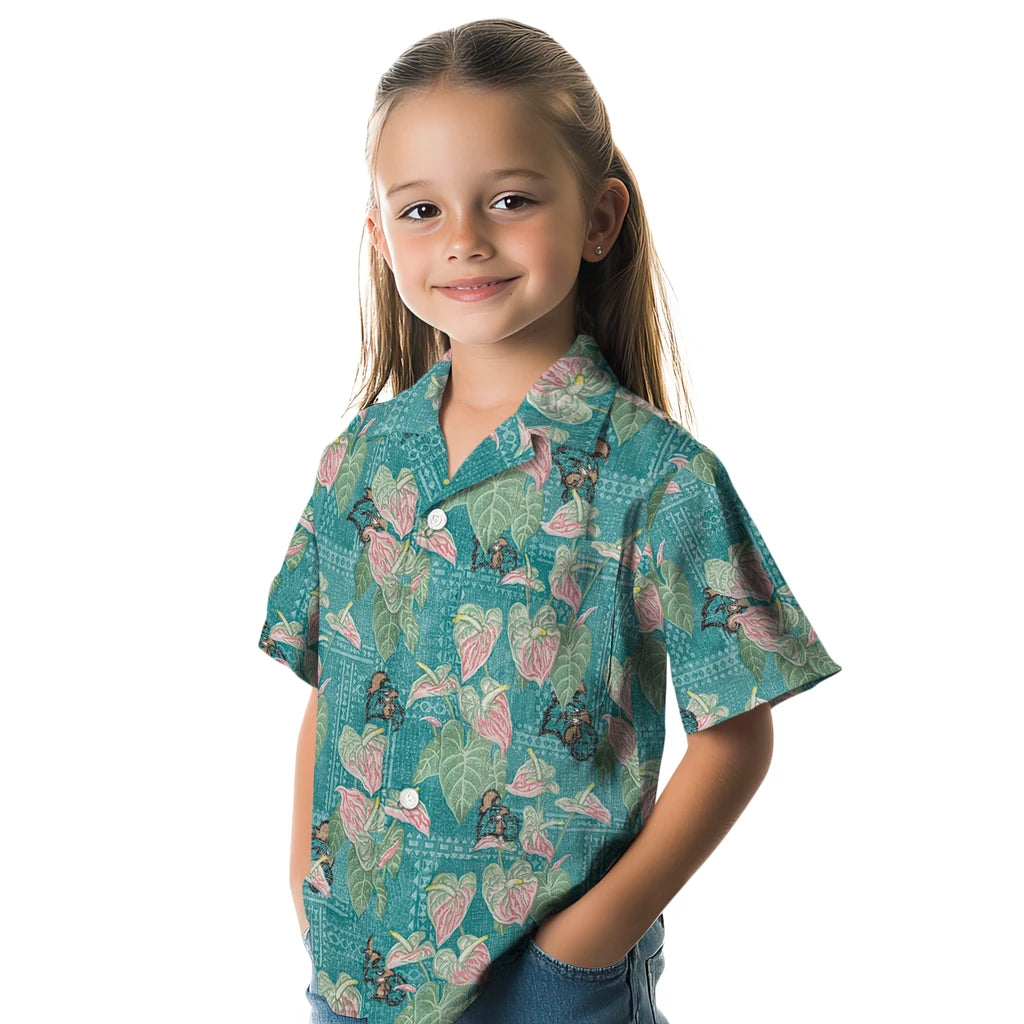 Coastal Carolina Chanticleers Hawaiian Shirt - Anthurium Overlay | Hula Hawaiian Shirts