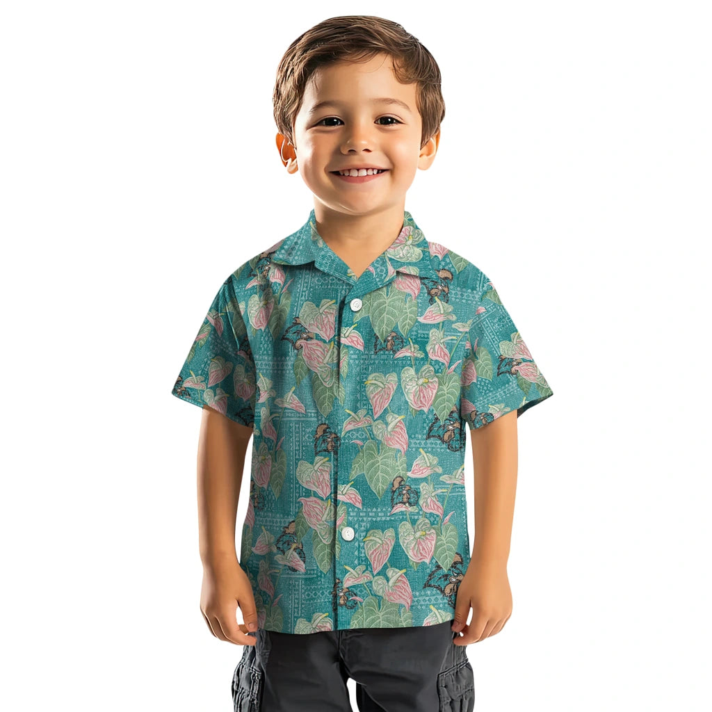 Coastal Carolina Chanticleers Hawaiian Shirt - Anthurium Overlay | Hula Hawaiian Shirts