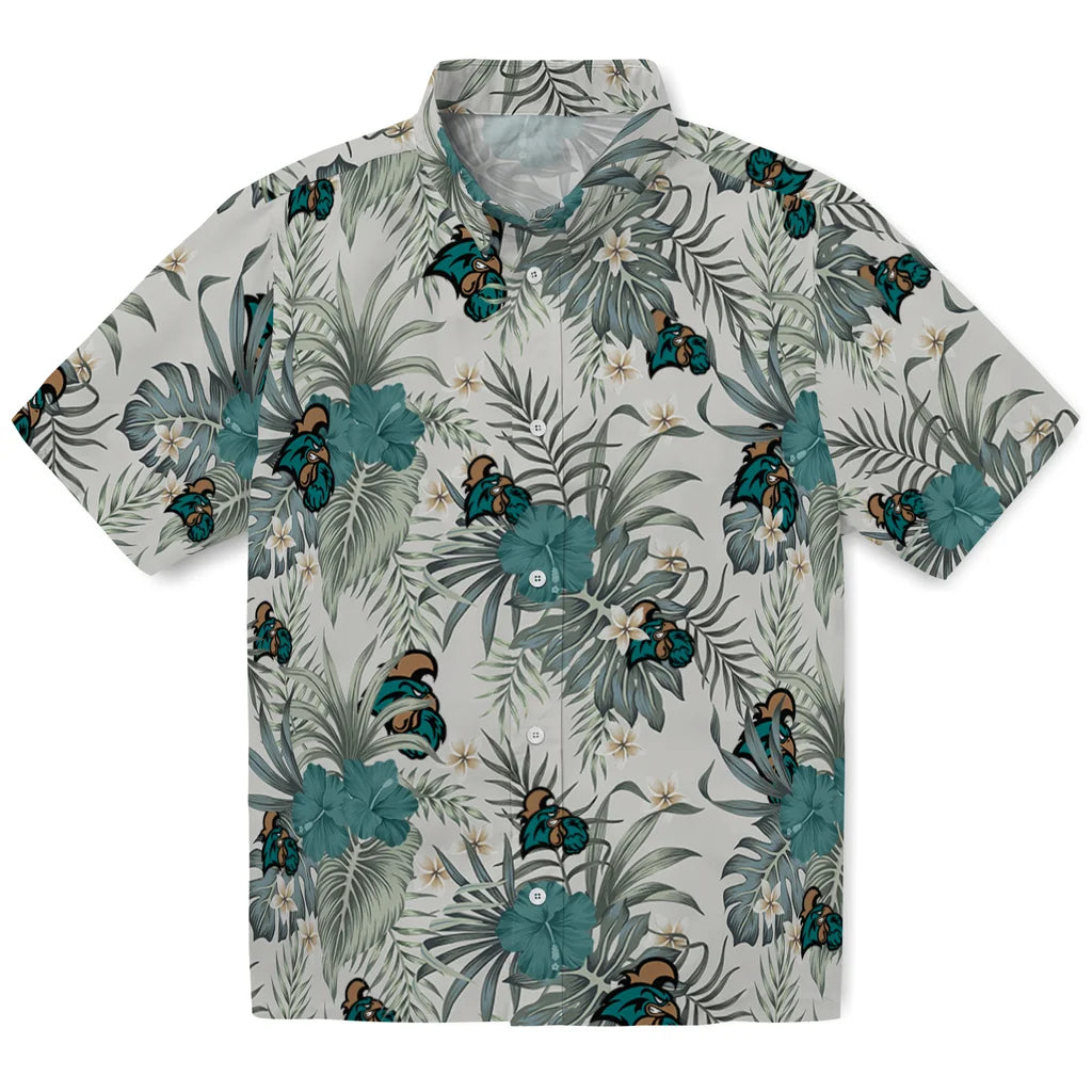 Coastal Carolina Chanticleers Hawaiian Shirt - Hibiscus Designs | Hula Hawaiian Shirts