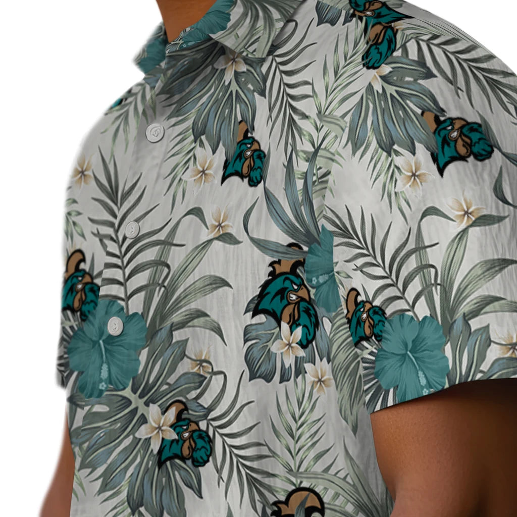 Coastal Carolina Chanticleers Hawaiian Shirt - Hibiscus Designs | Hula Hawaiian Shirts
