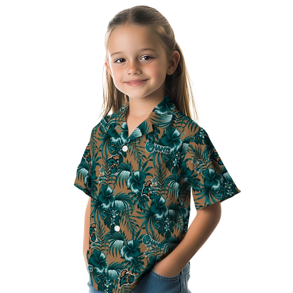 Coastal Carolina Chanticleers Hawaiian Shirt - Hibiscus Exotic | Hula Hawaiian Shirts