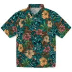 Coastal Carolina Chanticleers Hawaiian Shirt - Hibiscus Tiki Jungle | Hula Hawaiian Shirts