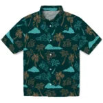 Coastal Carolina Chanticleers Hawaiian Shirt - Palm And Clouds | Hula Hawaiian Shirts