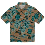 Coastal Carolina Chanticleers Hawaiian Shirt - Palm Sunset | Hula Hawaiian Shirts