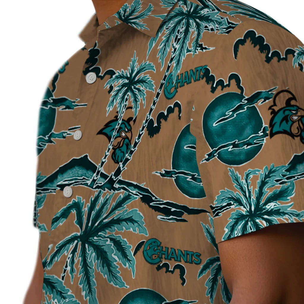 Coastal Carolina Chanticleers Hawaiian Shirt - Palm Sunset | Hula Hawaiian Shirts