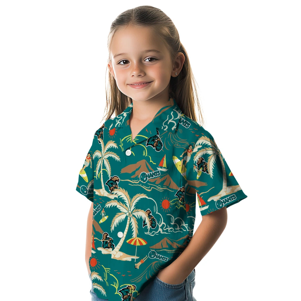 Coastal Carolina Chanticleers Hawaiian Shirt - Palm Tree Island | Hula Hawaiian Shirts