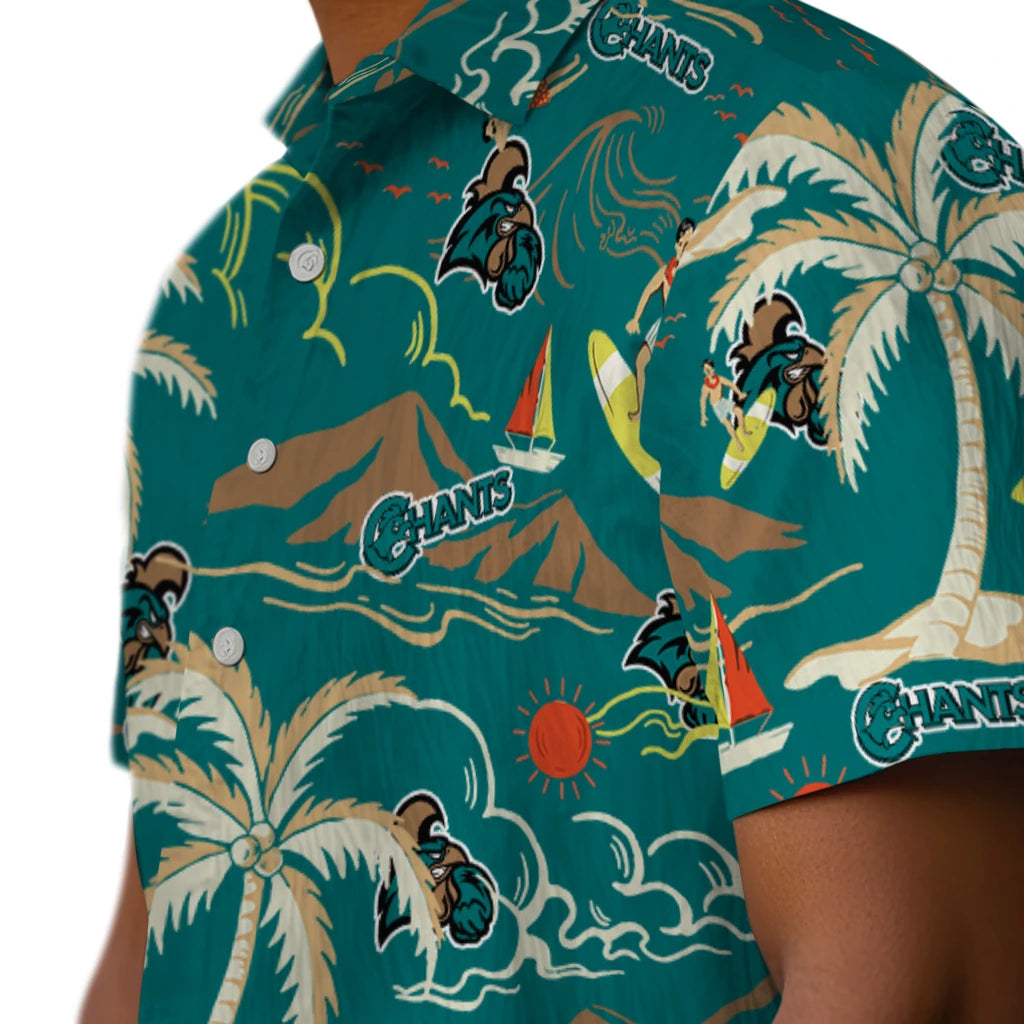 Coastal Carolina Chanticleers Hawaiian Shirt - Palm Tree Island | Hula Hawaiian Shirts