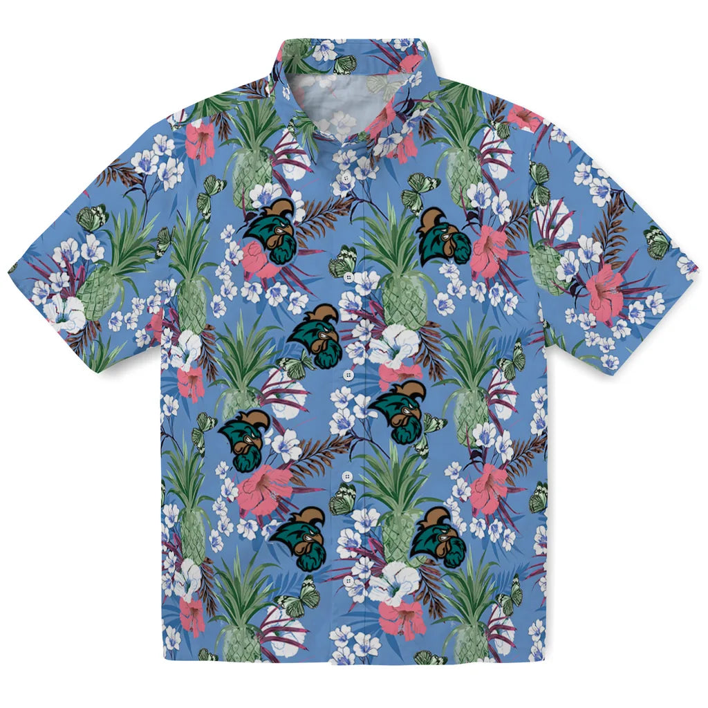 Coastal Carolina Chanticleers Hawaiian Shirt - Pineapple Bouquet | Hula Hawaiian Shirts