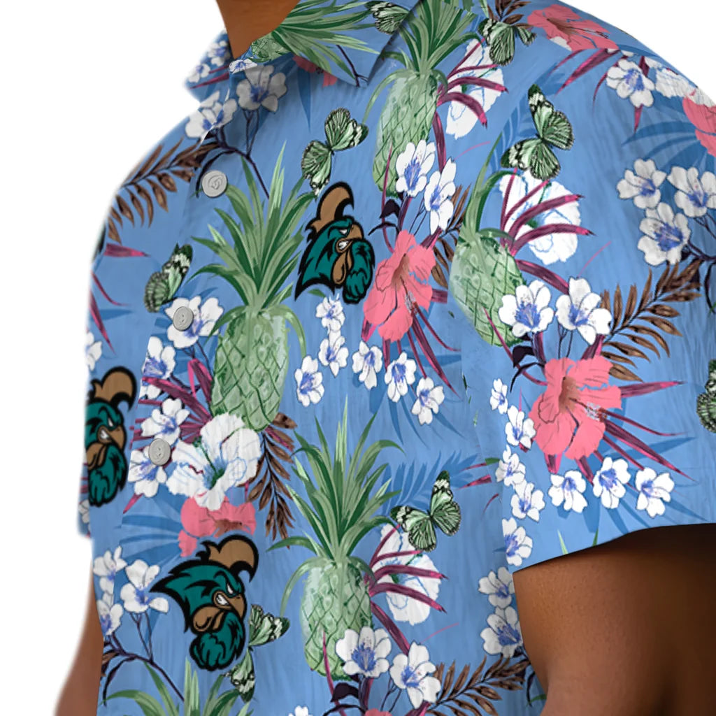 Coastal Carolina Chanticleers Hawaiian Shirt - Pineapple Bouquet | Hula Hawaiian Shirts