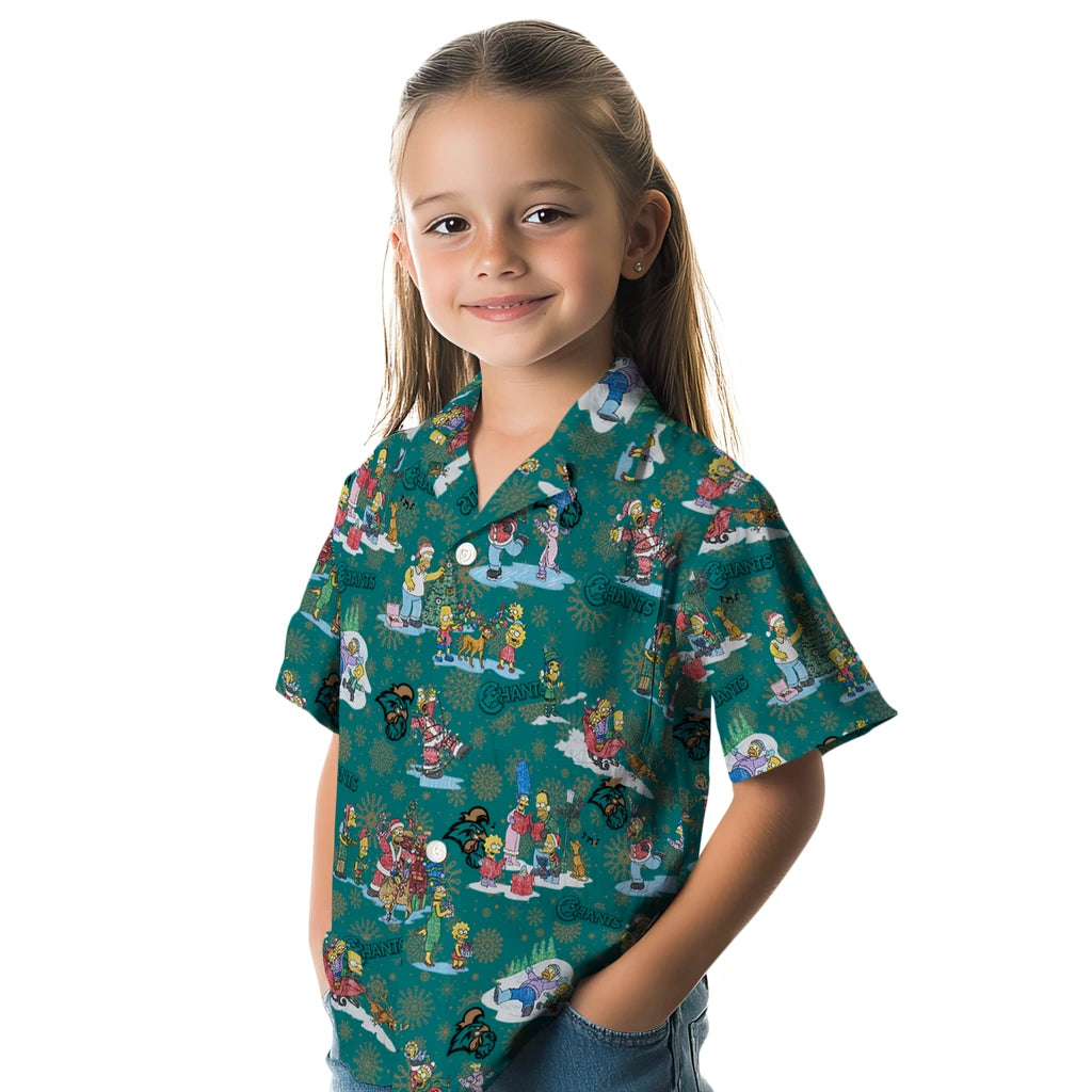 Coastal Carolina Chanticleers Hawaiian Shirt - Simpsons Christmas | Hula Hawaiian Shirts