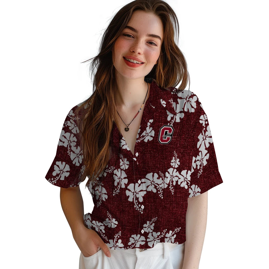 Colgate Raiders Hawaiian Shirt - 50th State Flower | Hula Hawaiian Shirts