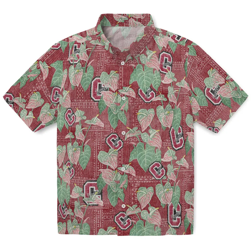 Colgate Raiders Hawaiian Shirt - Anthurium Overlay | Hula Hawaiian Shirts