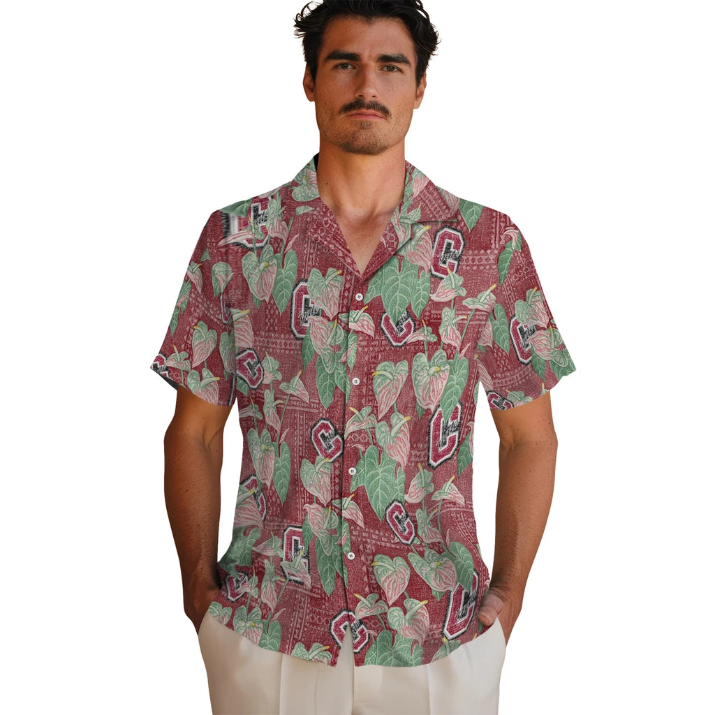 Colgate Raiders Hawaiian Shirt - Anthurium Overlay | Hula Hawaiian Shirts