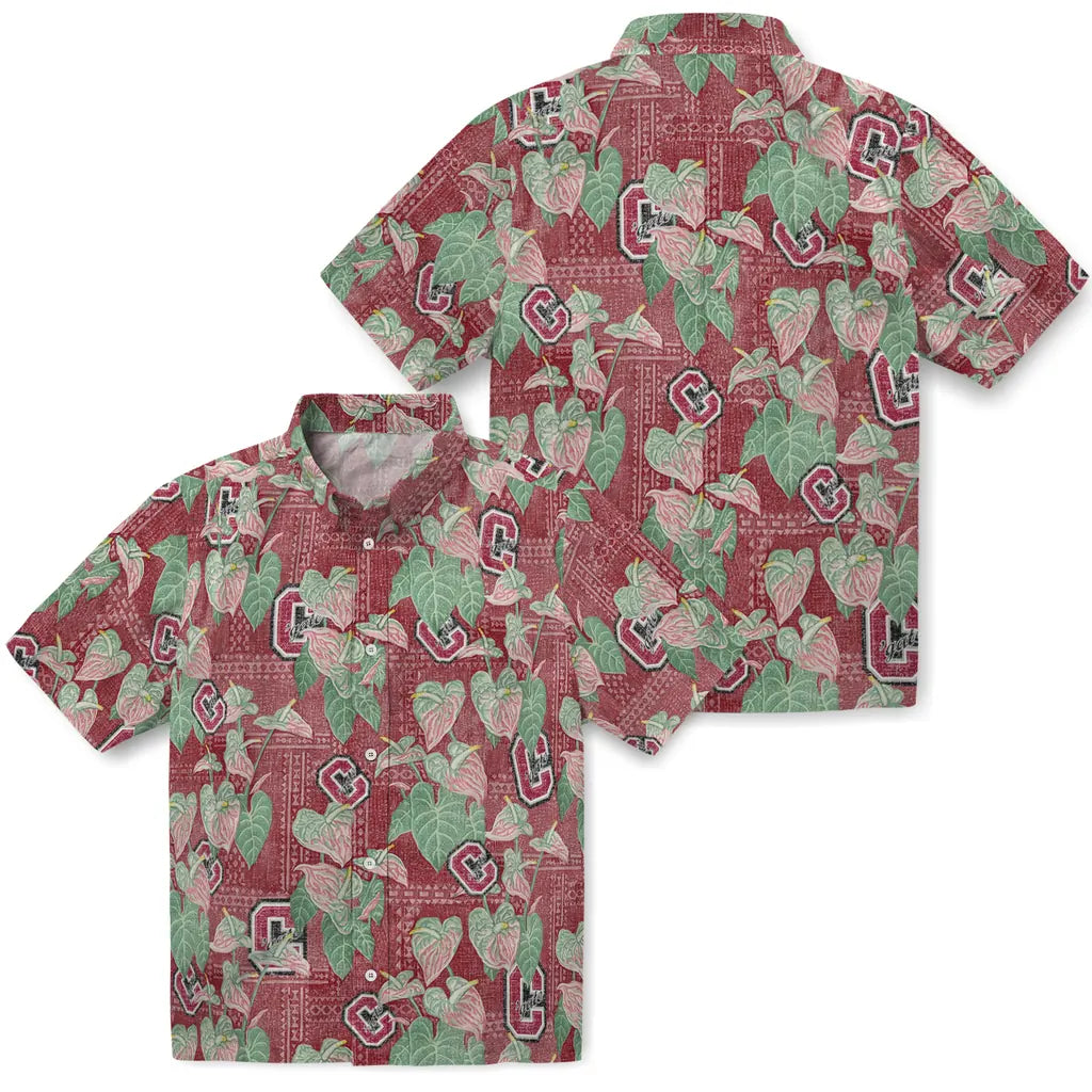 Colgate Raiders Hawaiian Shirt - Anthurium Overlay | Hula Hawaiian Shirts