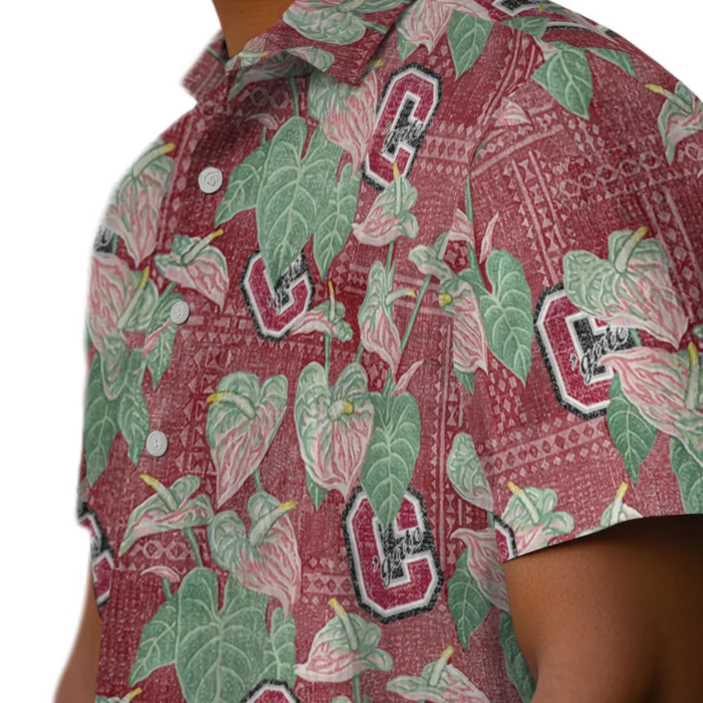 Colgate Raiders Hawaiian Shirt - Anthurium Overlay | Hula Hawaiian Shirts