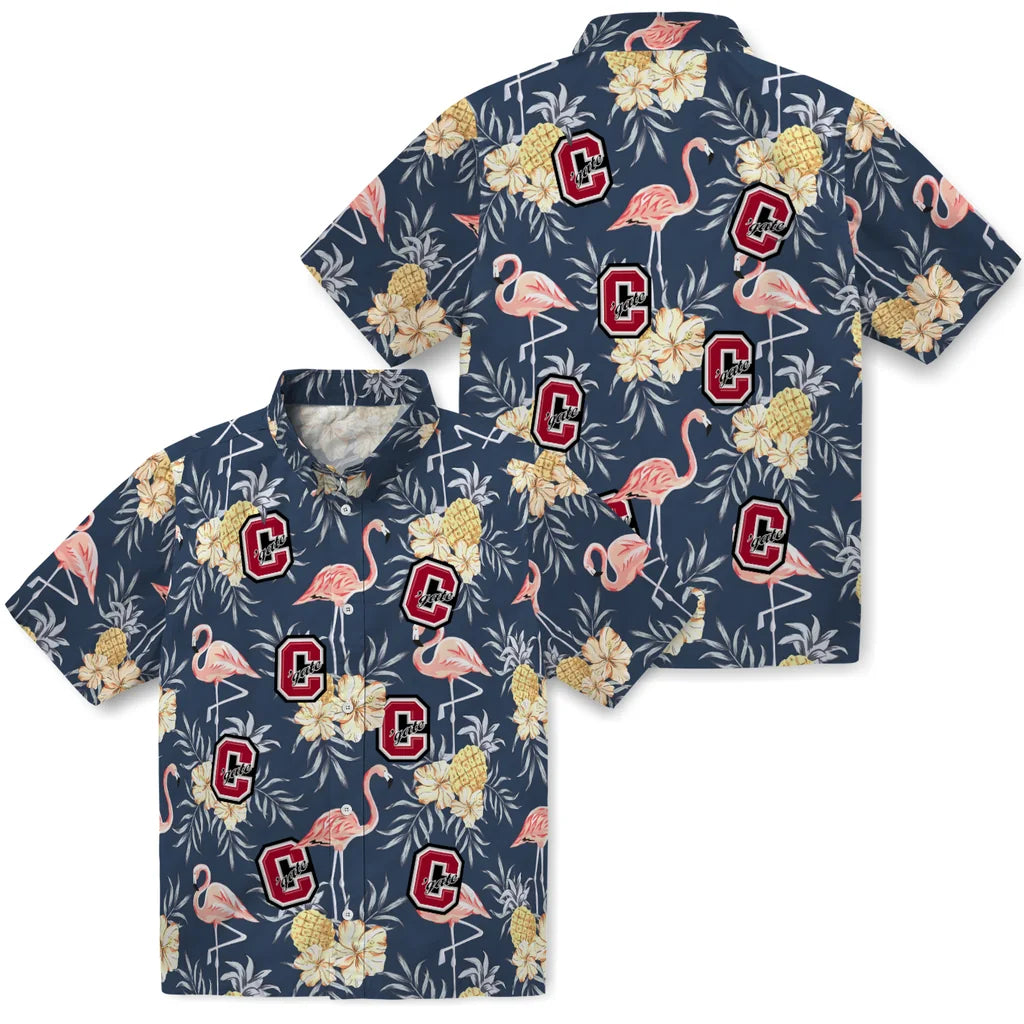 Colgate Raiders Hawaiian Shirt - Flamingo Hibiscus | Hula Hawaiian Shirts
