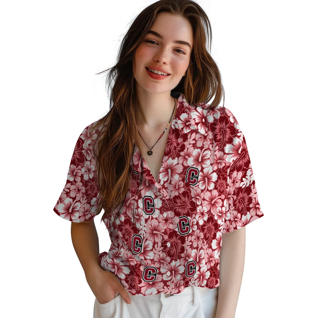 Colgate Raiders Hawaiian Shirt - Hibiscus Blooms | Hula Hawaiian Shirts