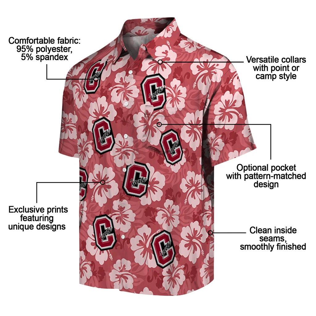 Colgate Raiders Hawaiian Shirt - Hibiscus Cluster | Hula Hawaiian Shirts