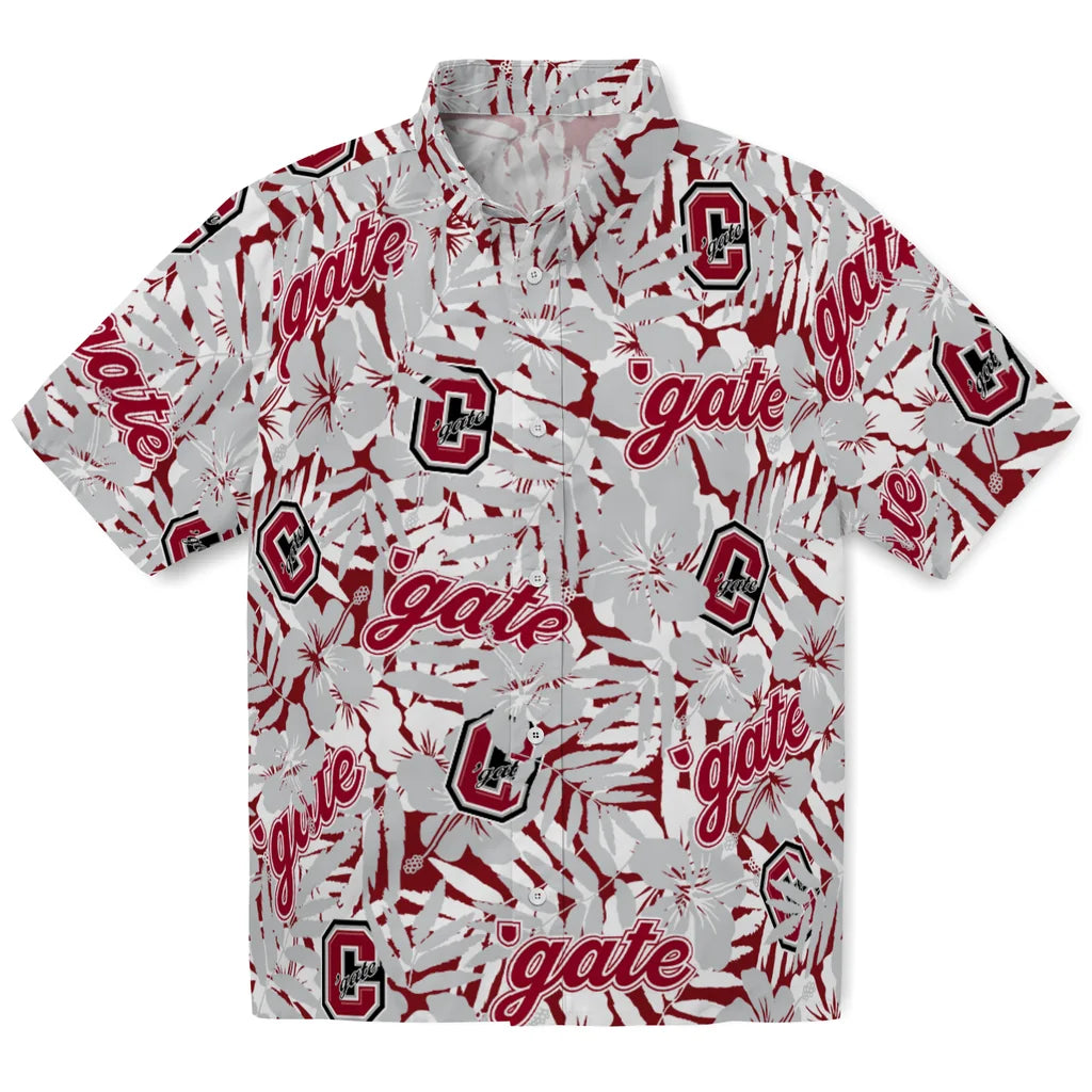 Colgate Raiders Hawaiian Shirt - Hibiscus Overlay | Hula Hawaiian Shirts