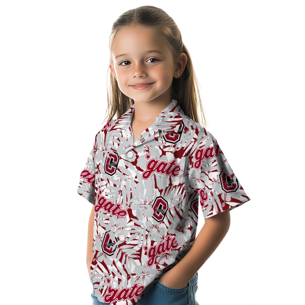 Colgate Raiders Hawaiian Shirt - Hibiscus Overlay | Hula Hawaiian Shirts