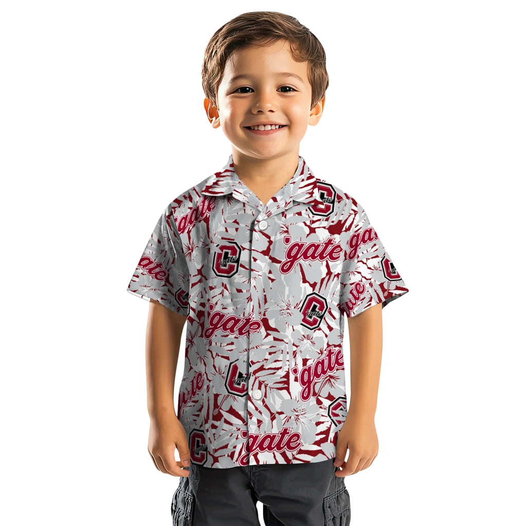 Colgate Raiders Hawaiian Shirt - Hibiscus Overlay | Hula Hawaiian Shirts