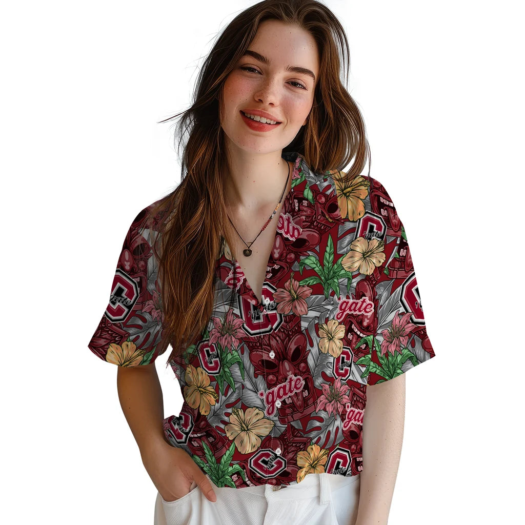 Colgate Raiders Hawaiian Shirt - Hibiscus Tiki Jungle | Hula Hawaiian Shirts