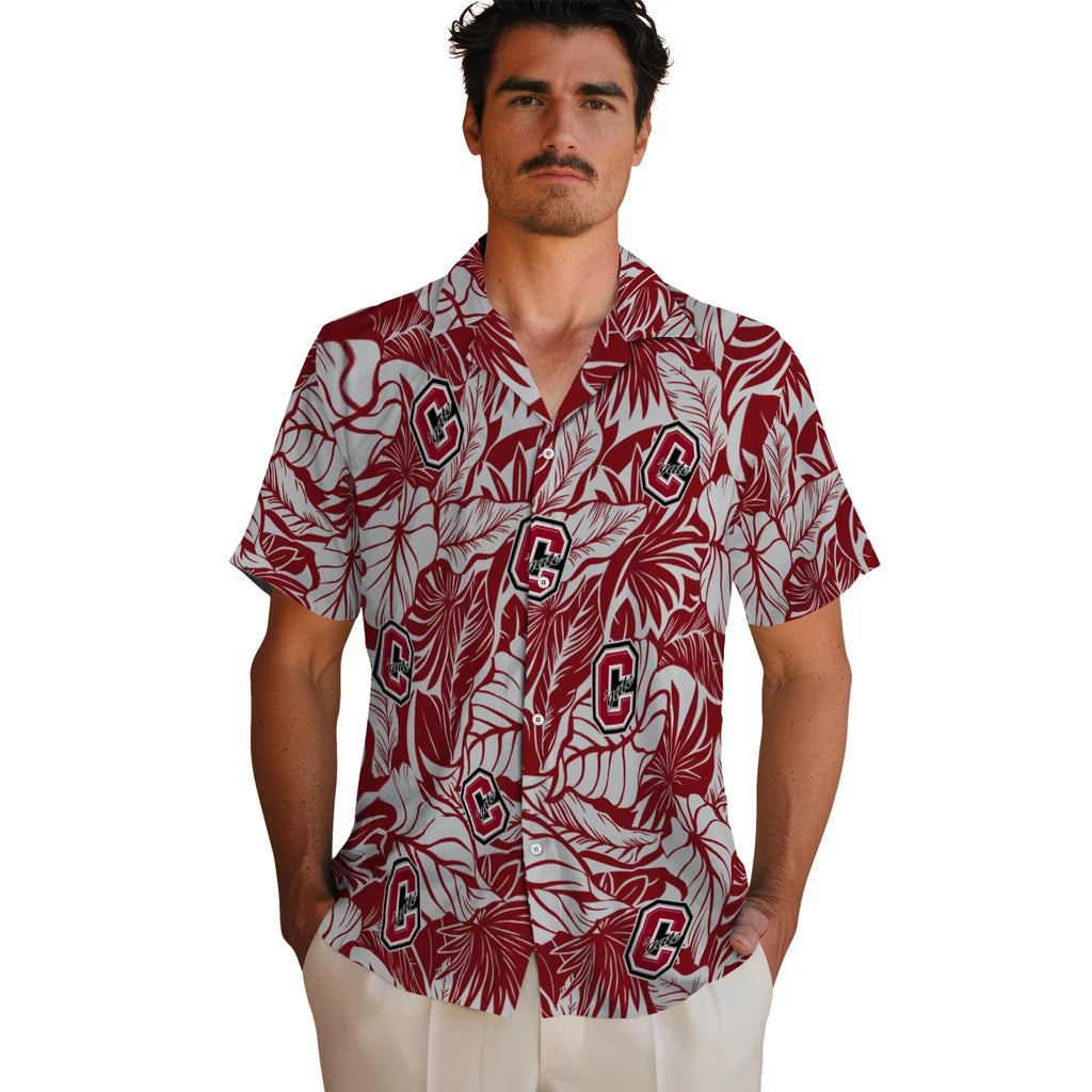 Colgate Raiders Hawaiian Shirt - Monstera Layer | Hula Hawaiian Shirts