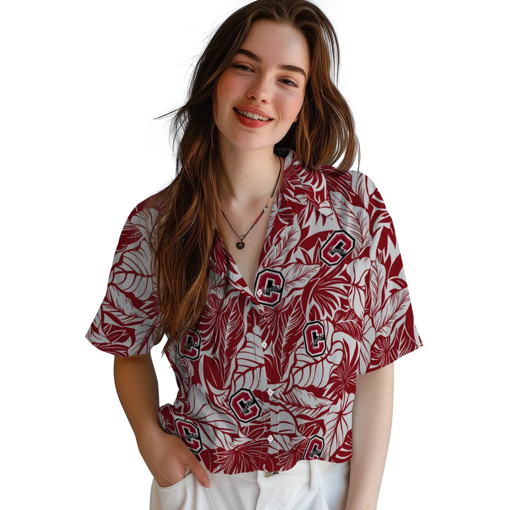 Colgate Raiders Hawaiian Shirt - Monstera Layer | Hula Hawaiian Shirts