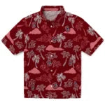 Colgate Raiders Hawaiian Shirt - Palm And Clouds | Hula Hawaiian Shirts