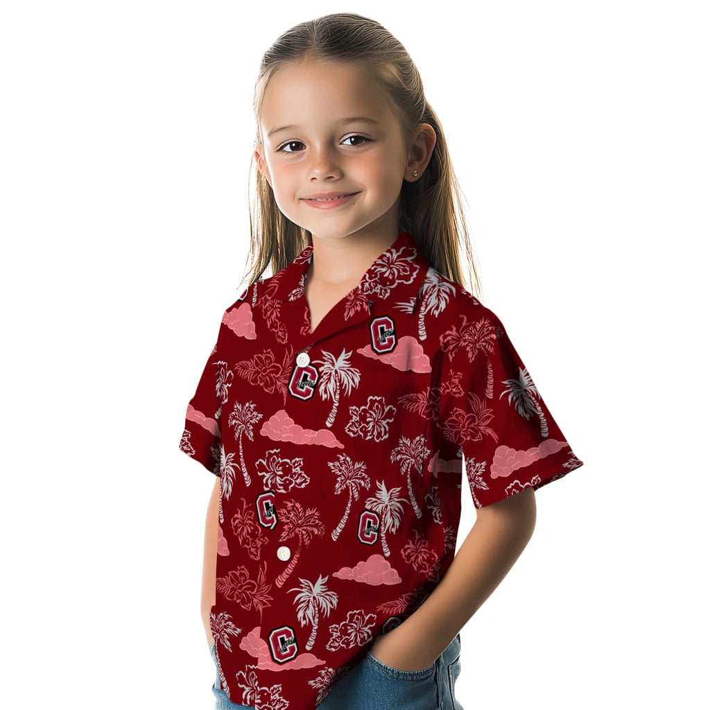 Colgate Raiders Hawaiian Shirt - Palm And Clouds | Hula Hawaiian Shirts