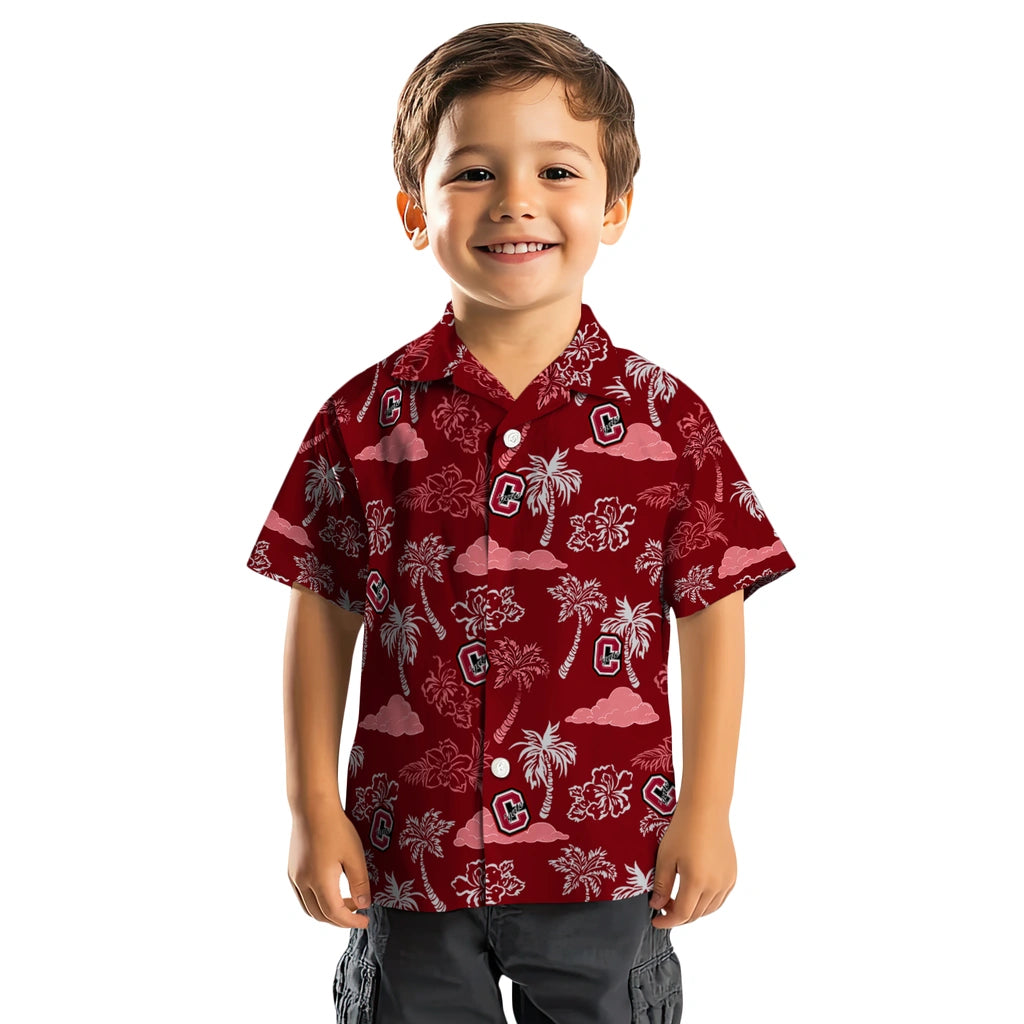 Colgate Raiders Hawaiian Shirt - Palm And Clouds | Hula Hawaiian Shirts