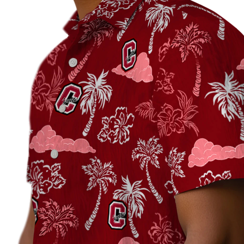 Colgate Raiders Hawaiian Shirt - Palm And Clouds | Hula Hawaiian Shirts